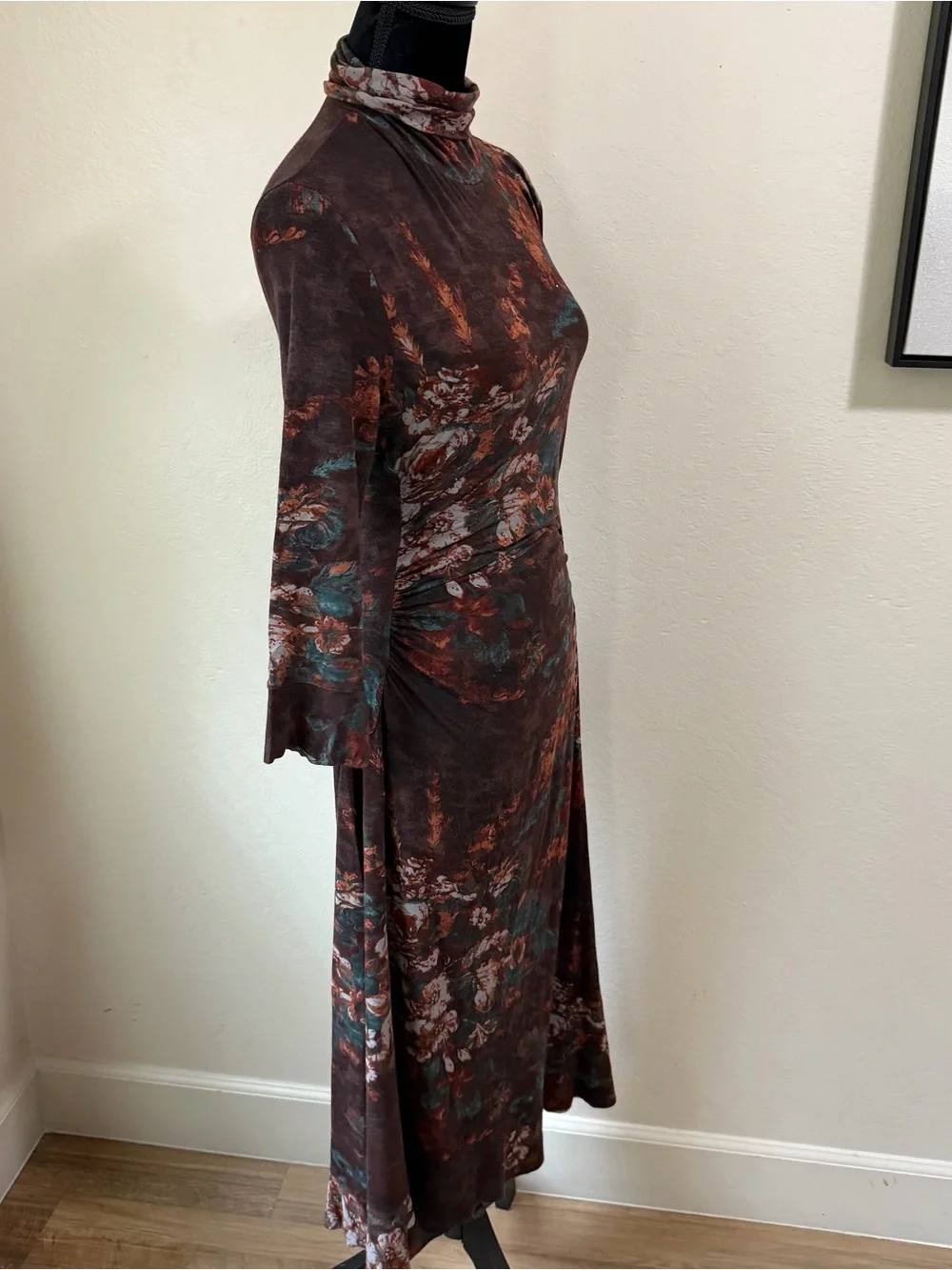 ✨ ETRO Floral Printed Chenille Midi Dress - Made in Italy-Size 46 (US L) luxury
